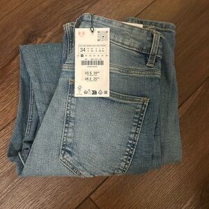 Zara Light Blue High-Rise Jeans